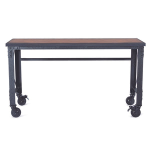 Durasheds Slightly Used Garage Storage Slightly Used Duramax Rolling Industrial Desk with Wooden Top 62 inches x 24 inches