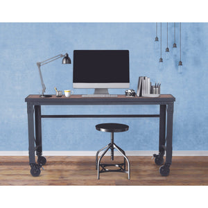 Durasheds Slightly Used Garage Storage Slightly Used Duramax Rolling Industrial Desk with Wooden Top 62 inches x 24 inches