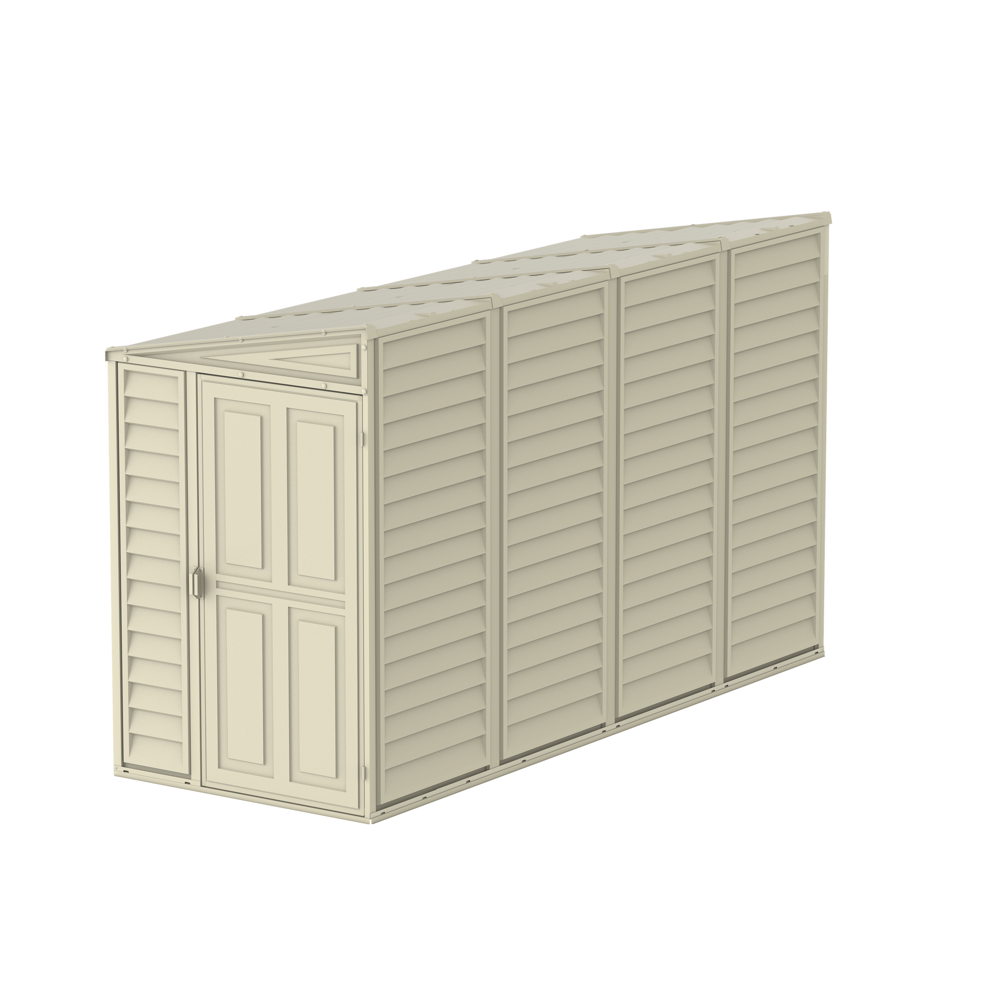 Duramax 4ft x 10ft Vinyl Resin Shed for backyard storag