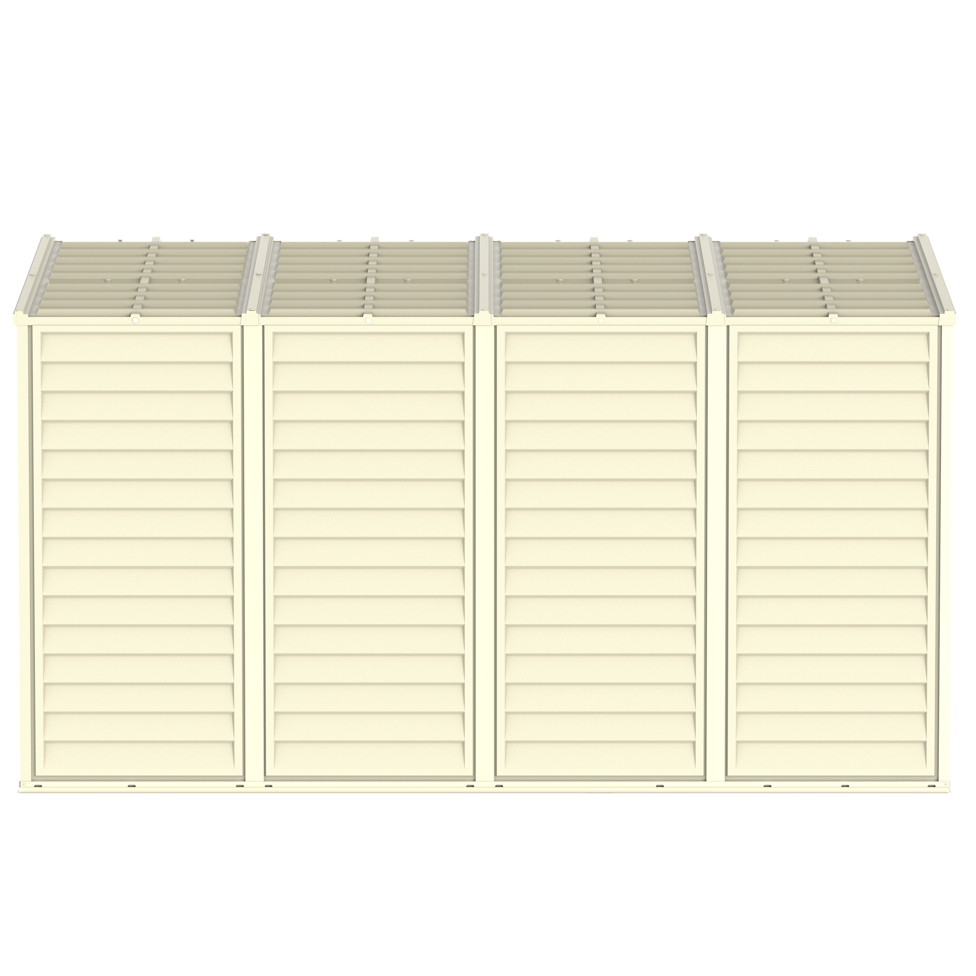 Duramax 4ft x 10ft Sidemate Vinyl Resin Outdoor Storage Shed side view