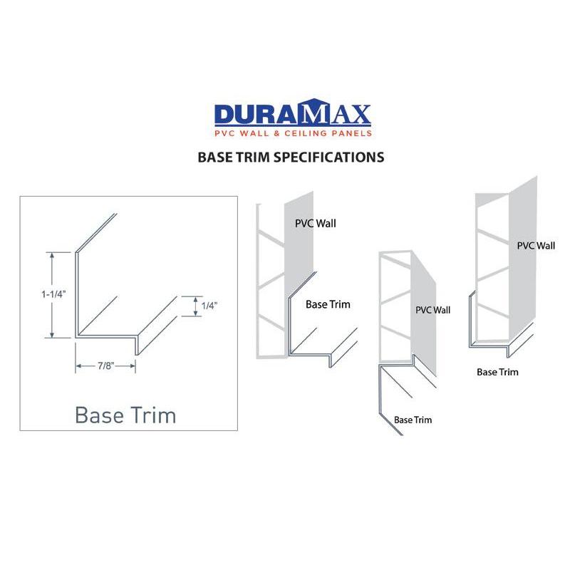 Durasheds Wall Panel Accessories DuraMax Base Trim 10 FT