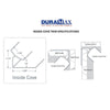 Durasheds Wall Panel Accessories DuraMax PVC Inside Cove Corner (10')