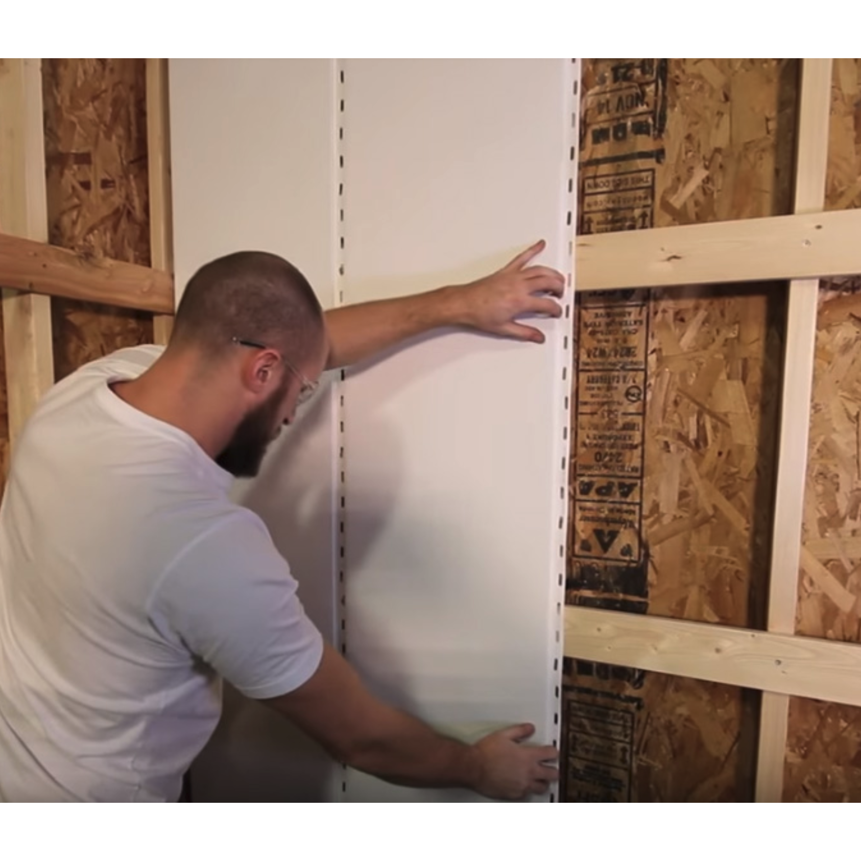 Durasheds Wall Panels Duramax PVC Interlocking PVC Wall and Ceiling Panel - Bright White 16 In. wide each x 96 In. long.
