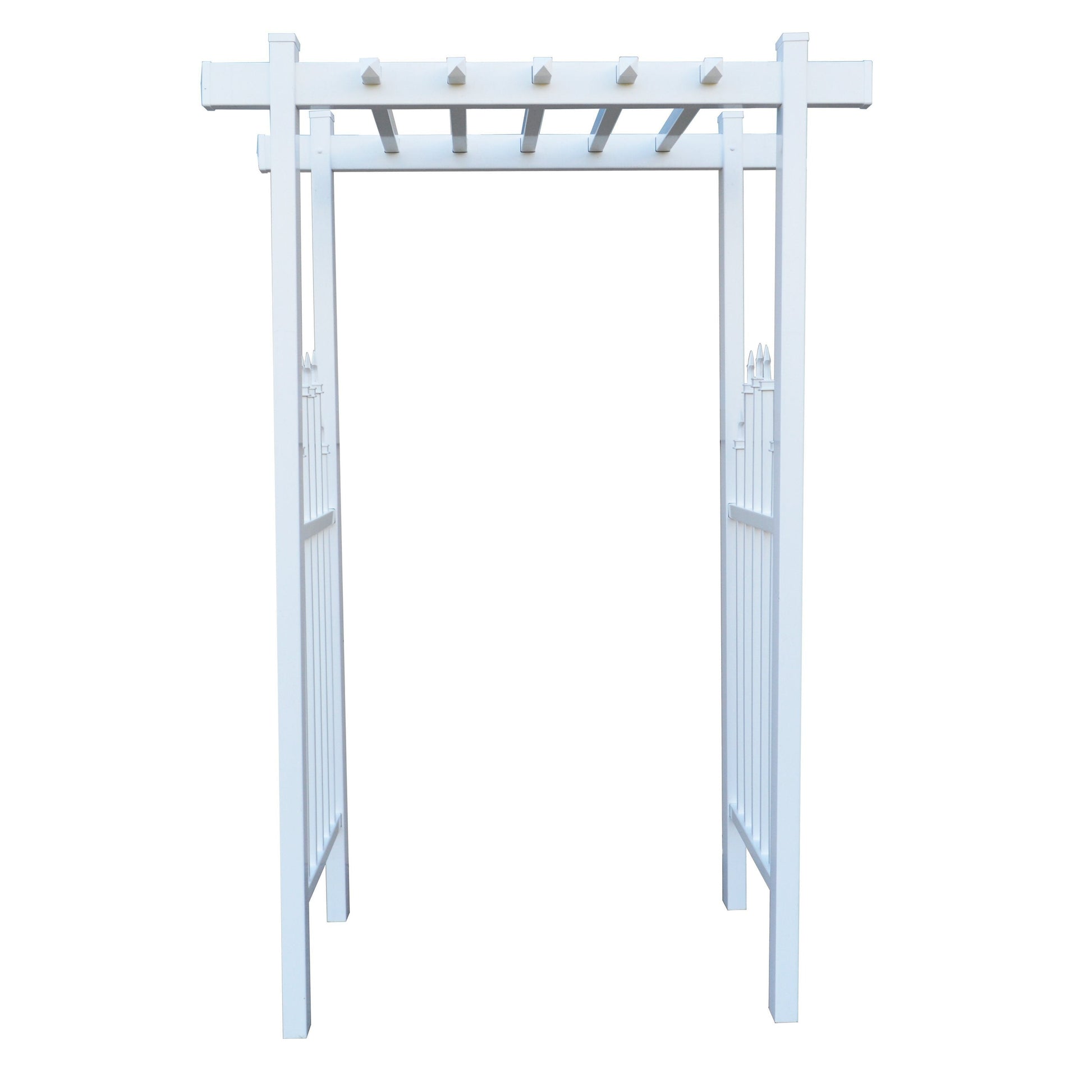 EZ Fence Arbors Irvine Accent Picket Vinyl Arbor