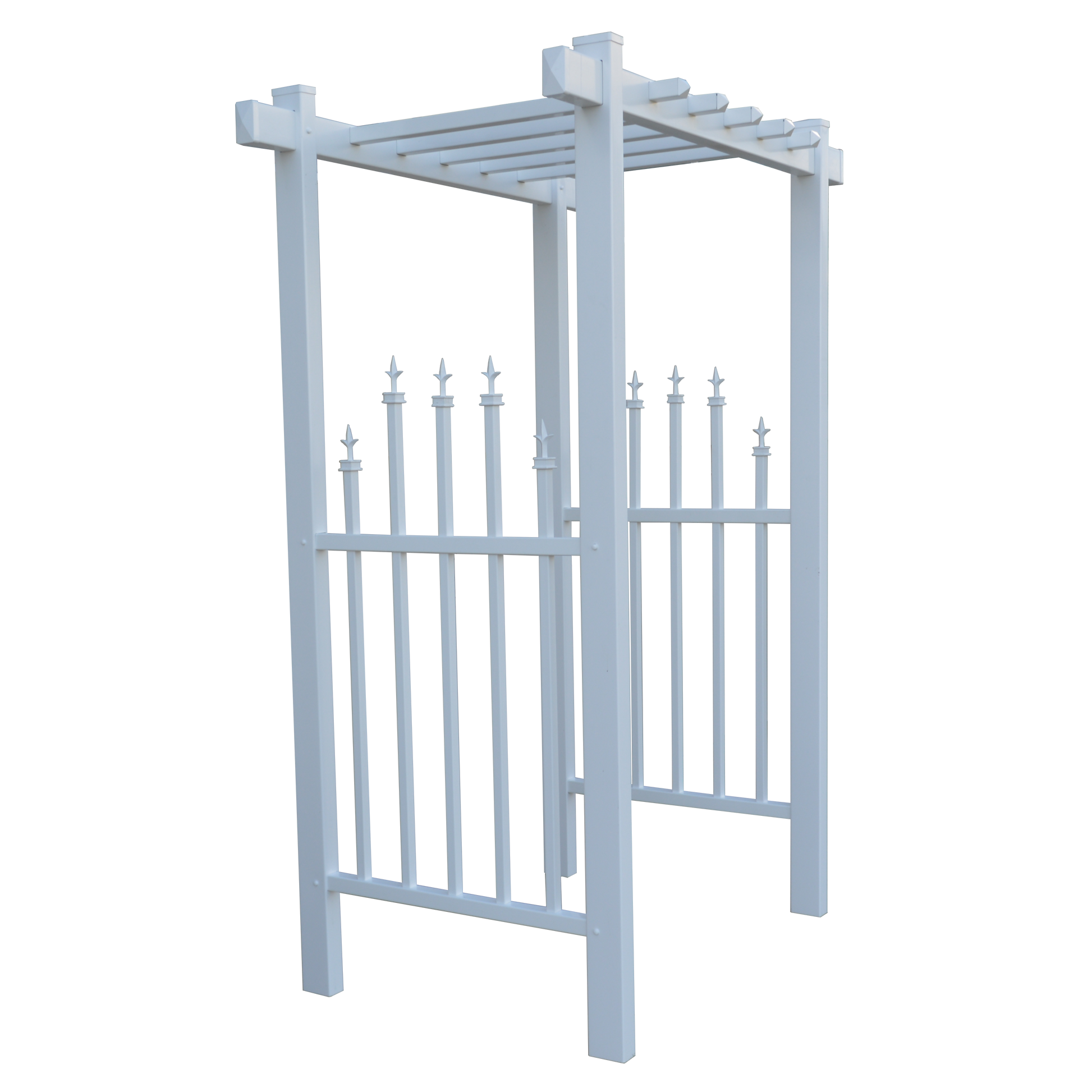 EZ Fence Arbors Irvine Accent Picket Vinyl Arbor