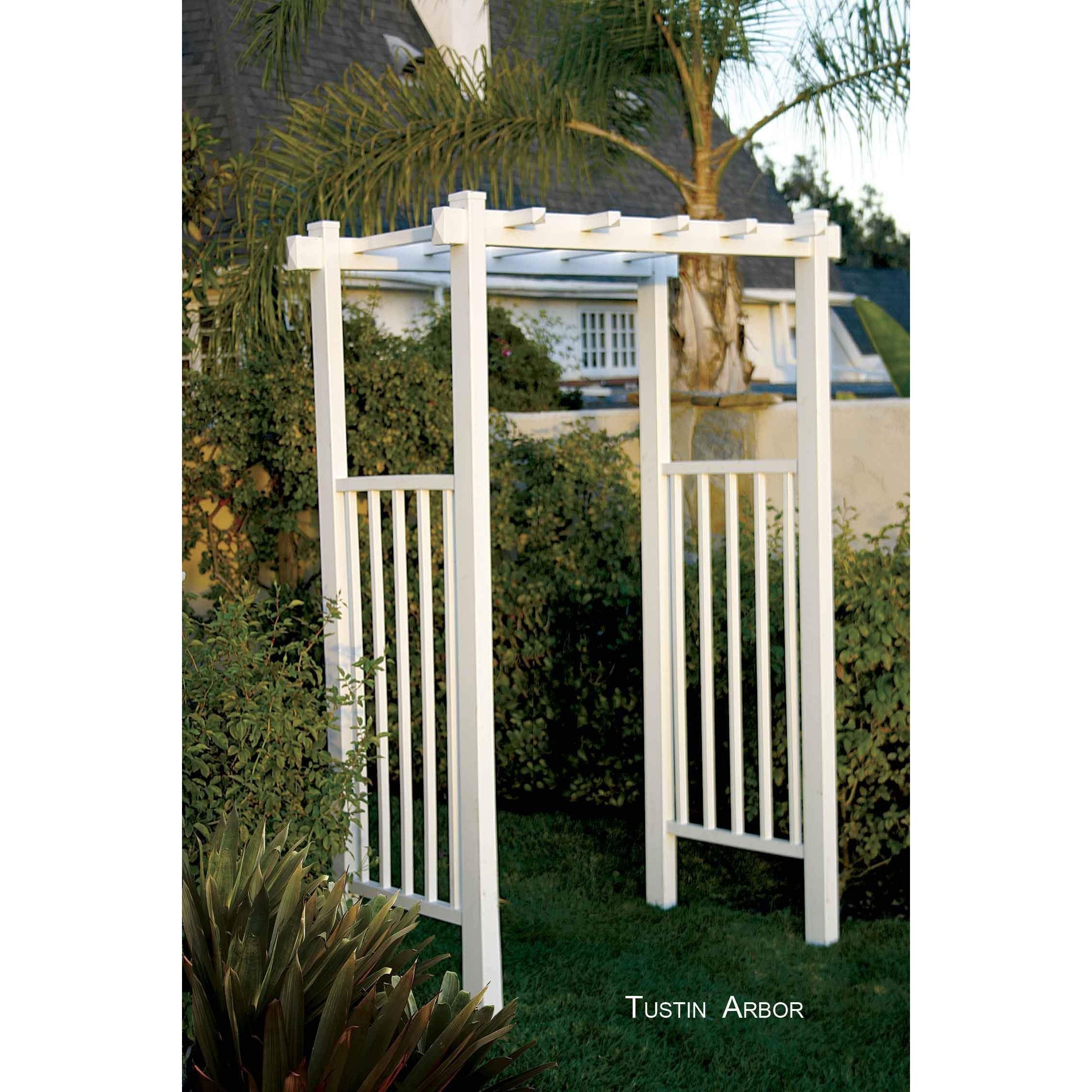 EZ Fence Arbors Tustin Picket Vinyl Arbor white