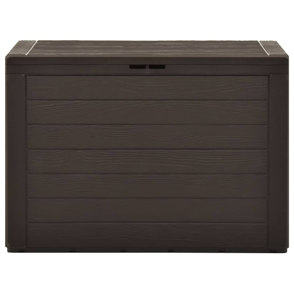 Vida XL Deck Box Brown vidaXL Patio Storage Box Brown 30.7"x17.3"x21.7"
