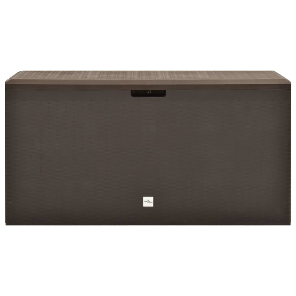 Vida XL Deck Box Brown vidaXL Patio Storage Box Brown 44.9"x18.5"x23.6"