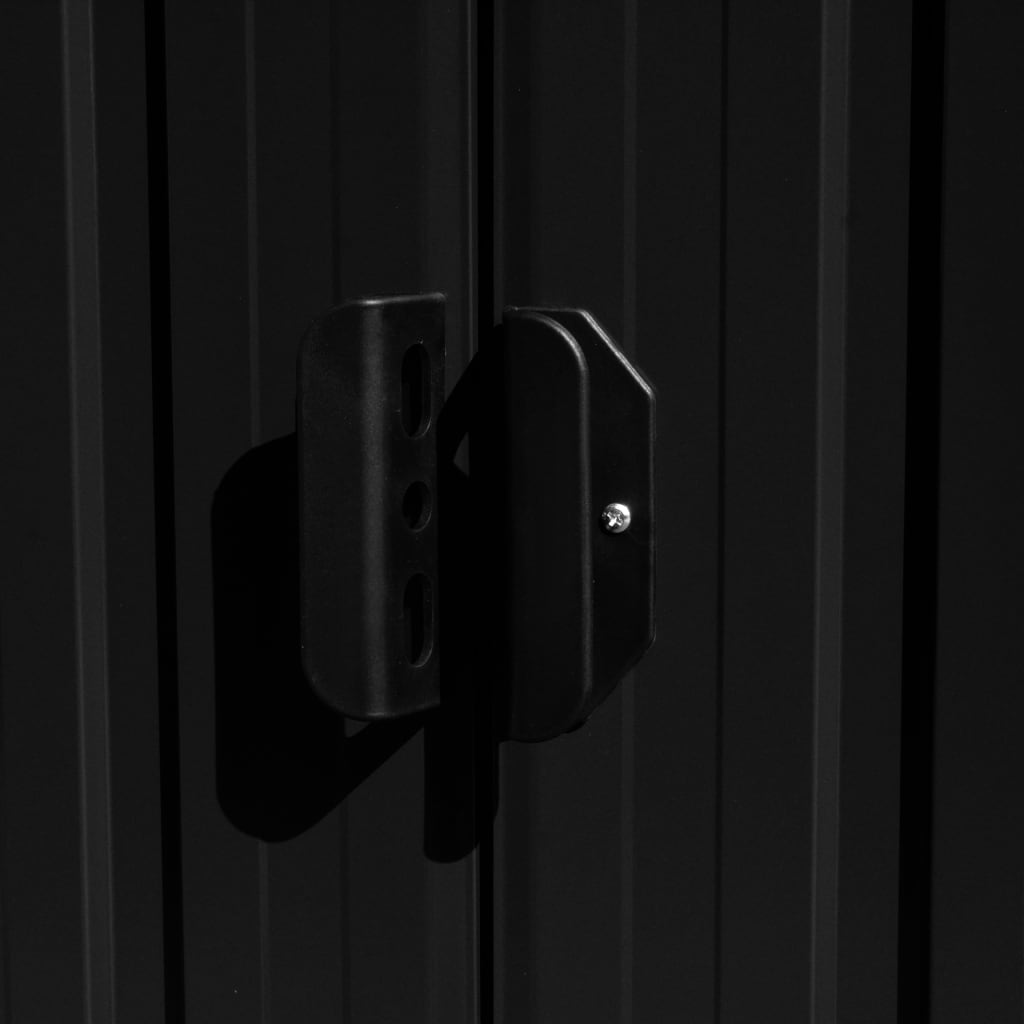 Vida XL Metal Sheds Anthracite vidaXL Garden Shed 101.2"x192.5"x71.3" Metal Anthracite - Durable Outdoor Storage Solution