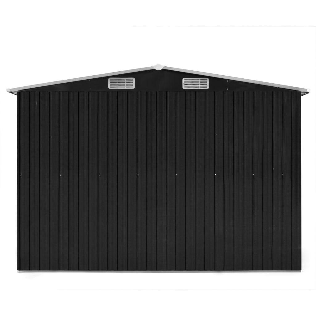 Vida XL Metal Sheds Anthracite vidaXL Garden Shed 101.2"x192.5"x71.3" Metal Anthracite - Durable Outdoor Storage Solution
