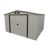 Duramax sheds Duramax 10x10 Eco Metal Shed Ivory w/Dark Gray Trim