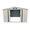 Duramax sheds Duramax 10x10 Eco Metal Shed Ivory w/Dark Gray Trim