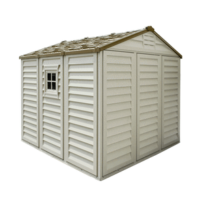 Duramax sheds DuraMax 8ft x 8ft DuraPlus Vinyl Shed Kit with Foundation and window