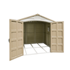 Duramax sheds DuraMax 8ft x 8ft DuraPlus Vinyl Shed Kit with Foundation and window