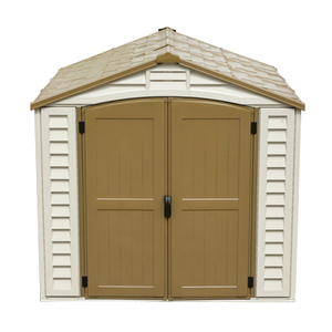 Duramax sheds DuraMax 8ft x 8ft DuraPlus Vinyl Shed Kit with Foundation and window