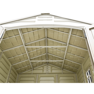 Duramax sheds DuraMax 8ft x 8ft DuraPlus Vinyl Shed Kit with Foundation and window