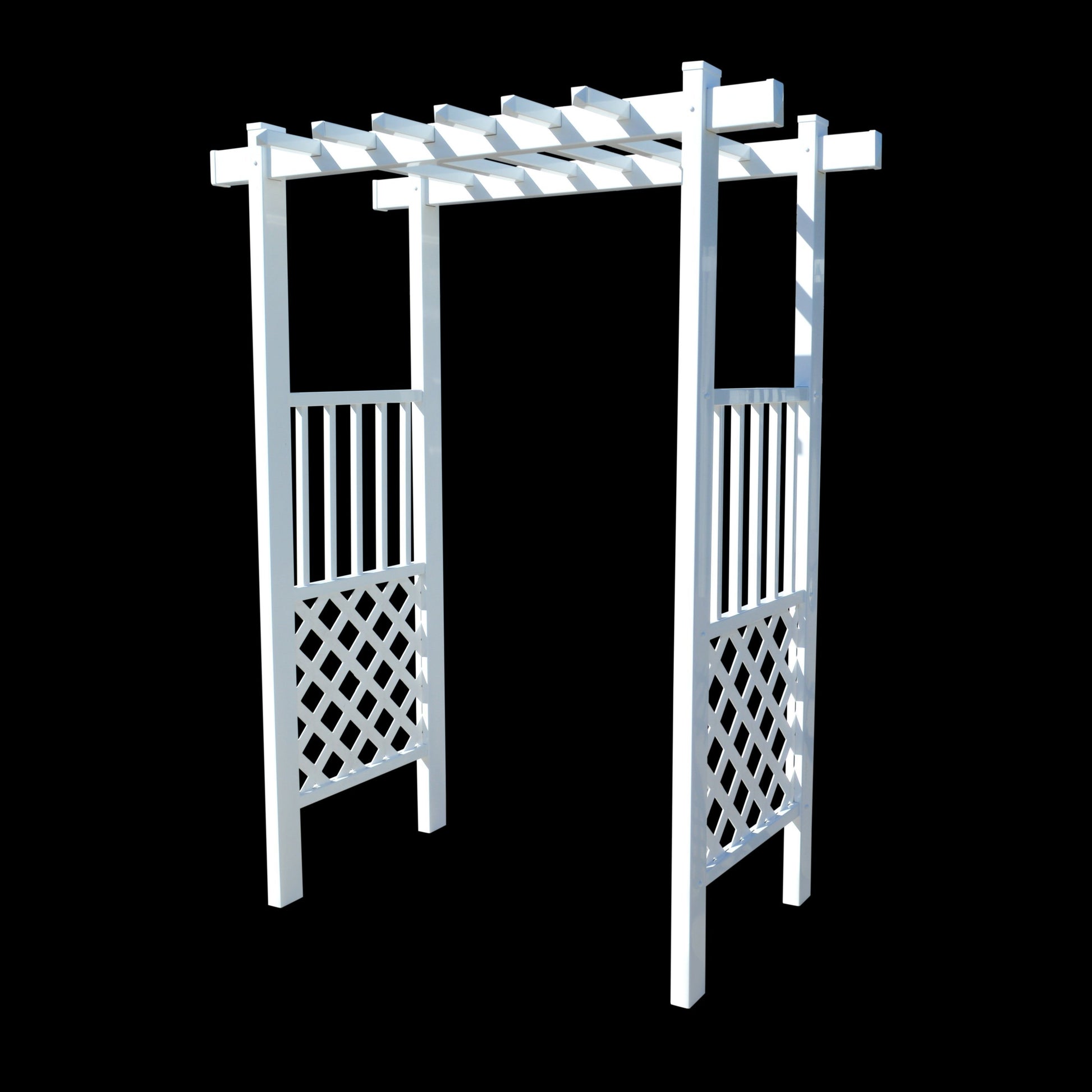 EZ Fence Arbors Capistrano Lattice Vinyl Arbor 55 In W x 42" D