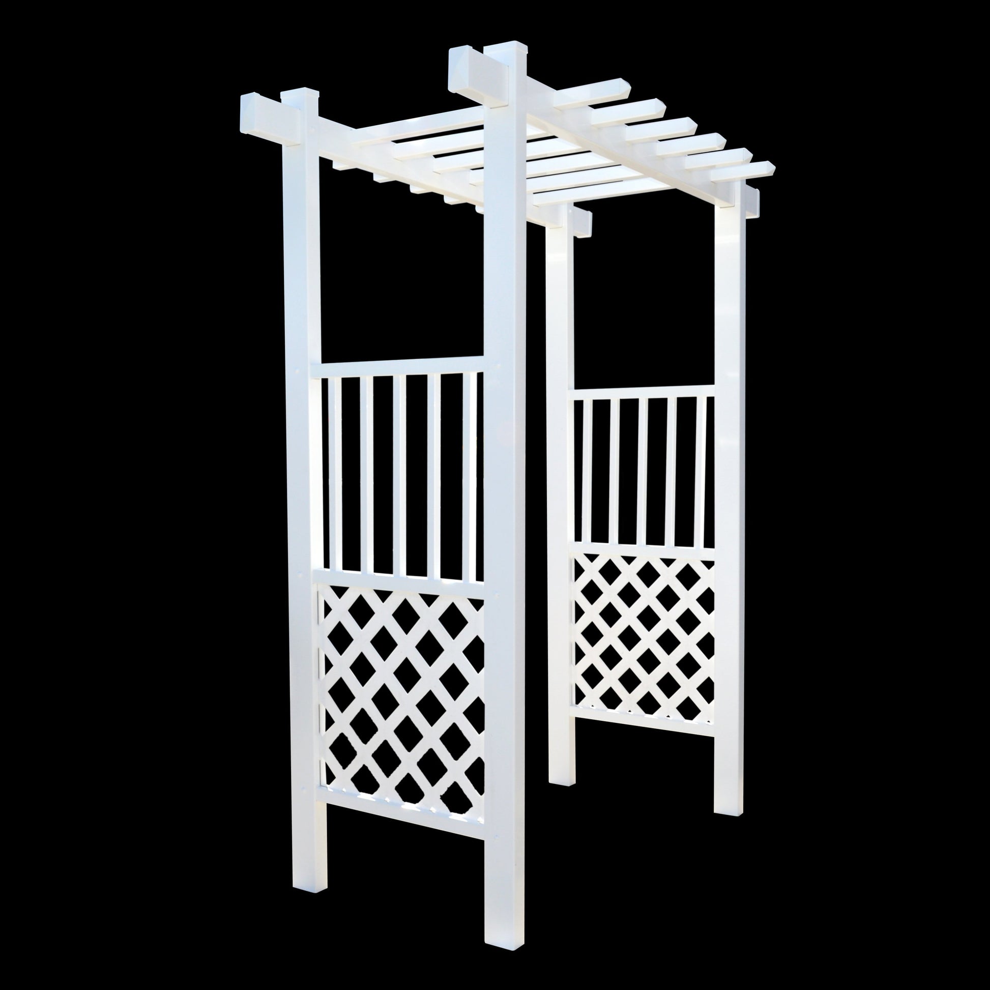 EZ Fence Arbors Capistrano Lattice Vinyl Arbor 55 In W x 42" D