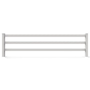 GreatBackyards Vinyl Fence 4.5'Height x 16' Wide / White 3 Rail 4.5 ft x 16 ft DRR3