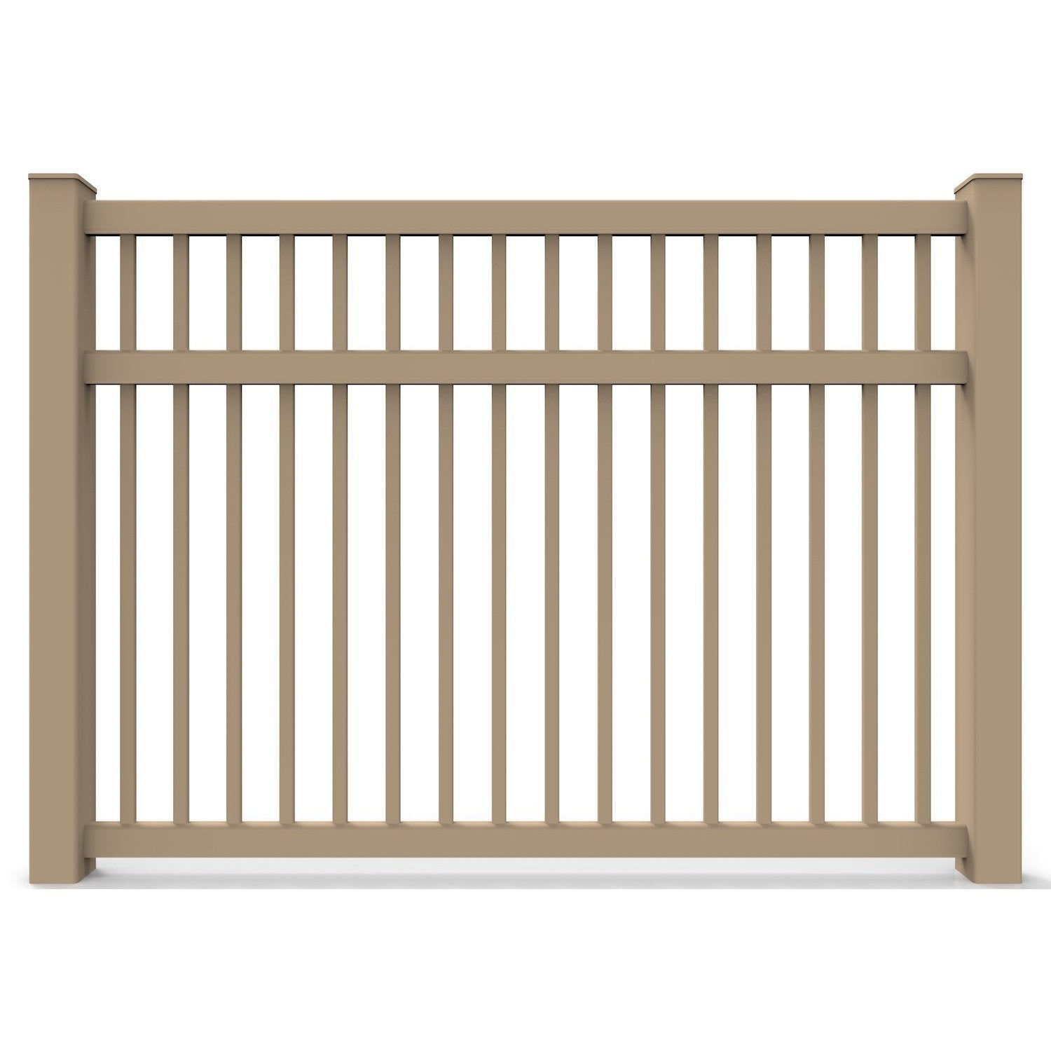 GreatBackyards Vinyl Fence Perimeter Fence 6 ft. high x 8 ft. Wide