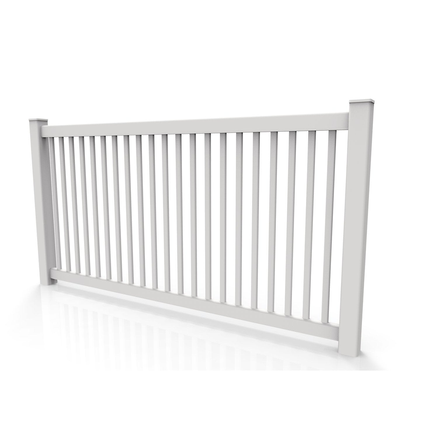 GreatBackyards Vinyl Fence Pool Fence 4ft high x 8ft Wide
