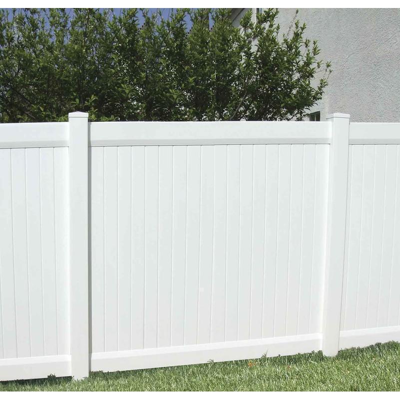 GreatBackyards Vinyl Fence Privacy 6” T&G Fence Panel Kit