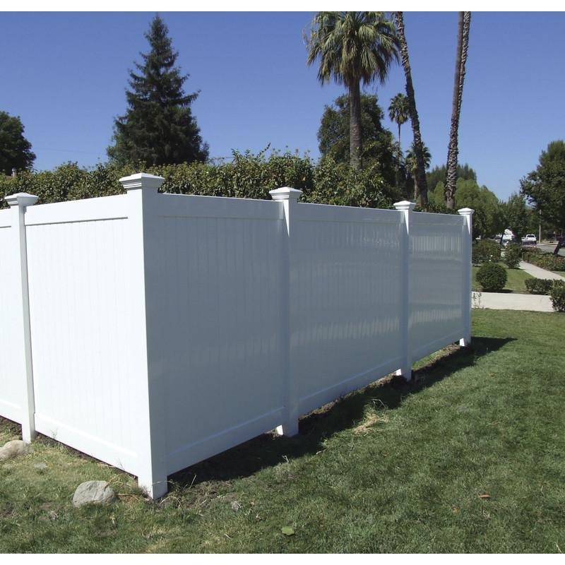 GreatBackyards Vinyl Fence Privacy 6” T&G Fence Panel Kit