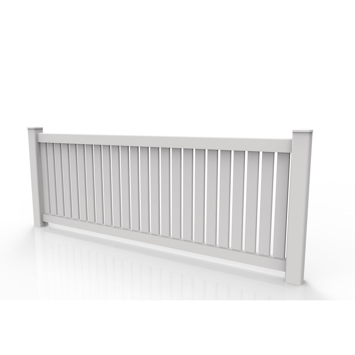 GreatBackyards Vinyl Fence Semi Privacy