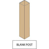 GreatBackyards Vinyl Fence Tan / Blank 4" x 4"x 60" Post DRPM1