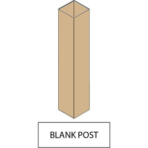GreatBackyards Vinyl Fence Tan / Blank Post 5" x 5" x 96" Post DRPV1