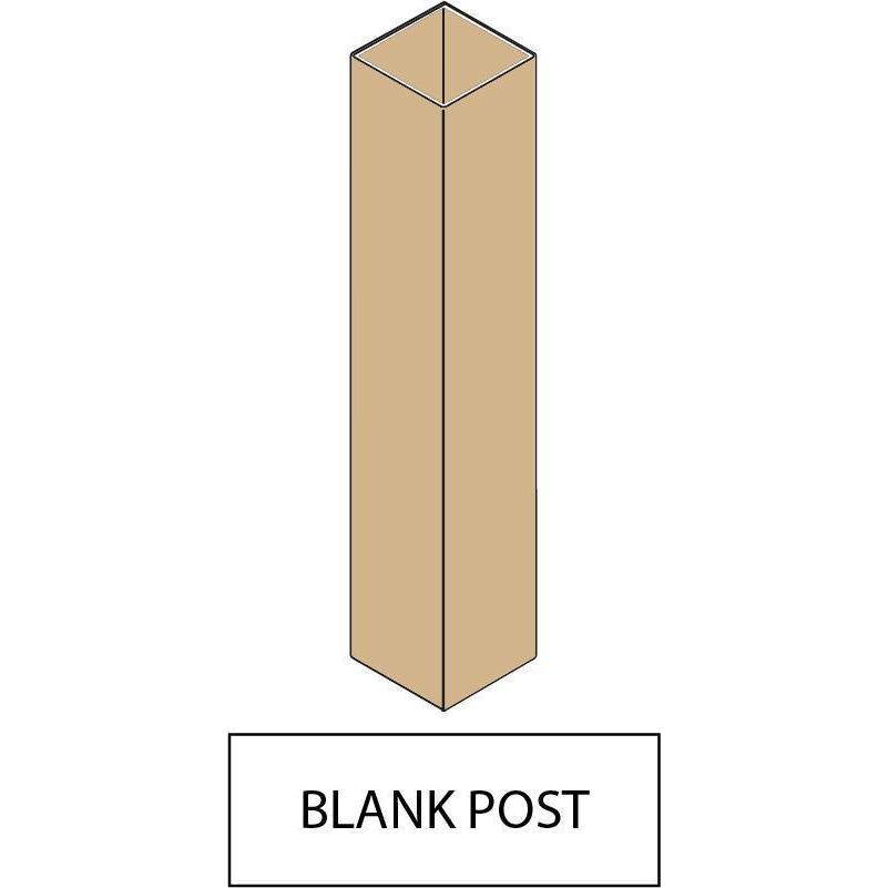 GreatBackyards Vinyl Fence Tan / Blank Post 5" x 5" x 96" Post DRPV4