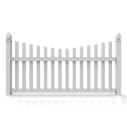 GreatBackyards Vinyl Fence Traditional Scallop Dog Ear Picket DRT6