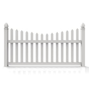 GreatBackyards Vinyl Fence Traditional Scallop Spade Picket DRT5