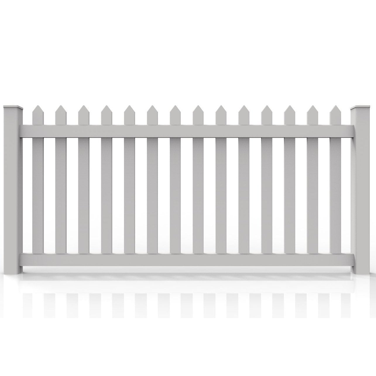 GreatBackyards Vinyl Fence Traditional Straight Spade Picket DRT1/2