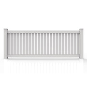 GreatBackyards Vinyl Fence White / 3'X8' Semi Privacy