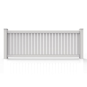 GreatBackyards Vinyl Fence White / 3'X8' Semi Privacy
