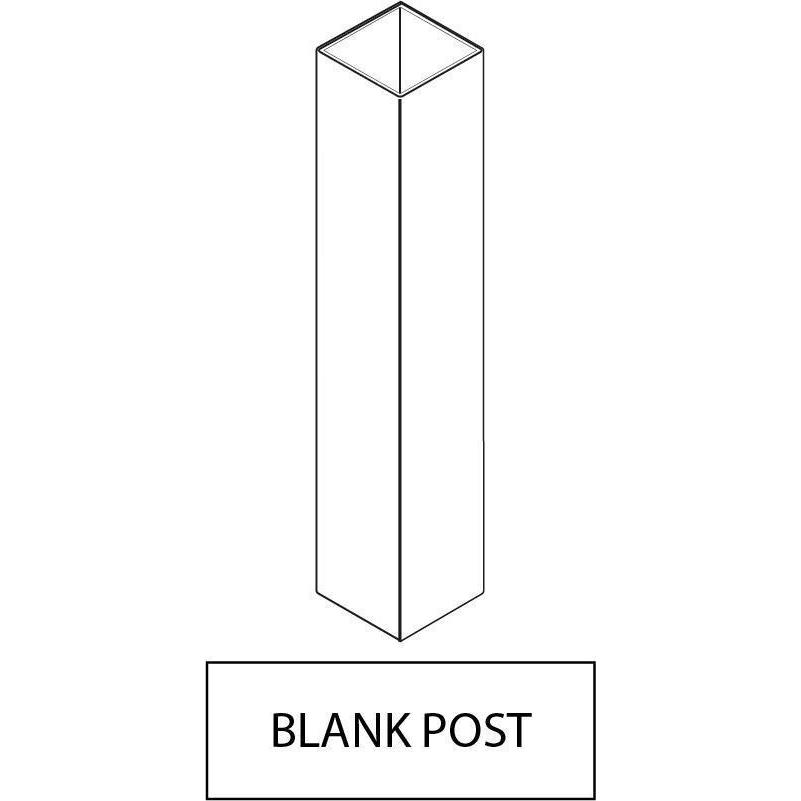 GreatBackyards Vinyl Fence White / Blank Post 4" x 4" x 70" Post DRT5