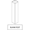 GreatBackyards Vinyl Fence White / Blank Post 5" x 5"x 84" Post DRPV3