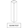 GreatBackyards Vinyl Fence White / Blank Post 5" x 5" x 96" Post DRPV1