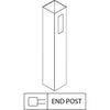 GreatBackyards Vinyl Fence White / End Post 4" x 4"x 60" Post DRPM1