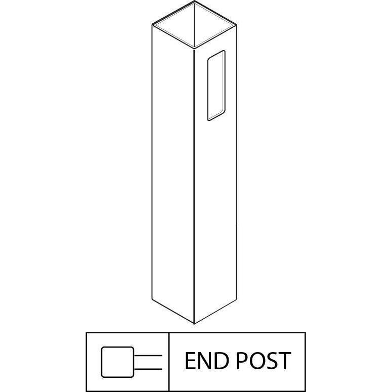 GreatBackyards Vinyl Fence White / End Post 4" x 4" x 70" Post DRT5