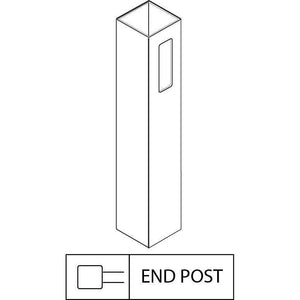 GreatBackyards Vinyl Fence White / End Post 5" x 5" x 96" Post DRPV1