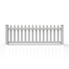 GreatBackyardz Fence Panels Greatbackyardz 3 ft. x 8 ft. White Vinyl Traditional Spade Picket Fence Panel Kit