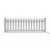 GreatBackyardz Fence Panels Greatbackyardz 3 ft. x 8 ft. White Vinyl Traditional Straight Dog Ear Picket Fence Panel Kit