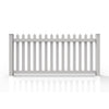 GreatBackyardz Fence Panels Greatbackyardz 4 ft. x 8 ft. White Vinyl Traditional Spade Picket Fence Panel Kit