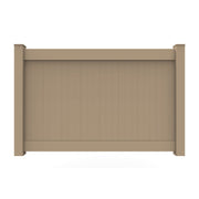 GreatBackyardz Fence Panels Greatbackyardz 5 ft. x 8 ft. Tan Vinyl Privacy 6 in. Tongue and Groove Fence Panel Kit
