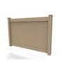 GreatBackyardz Fence Panels Greatbackyardz 5 ft. x 8 ft. Tan Vinyl Privacy 6 in. Tongue and Groove Fence Panel Kit