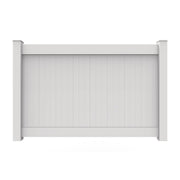 GreatBackyardz Fence Panels Greatbackyardz 5 ft. x 8 ft. White Vinyl Privacy 6 in. Tongue and Groove Fence Panel Kit