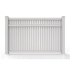 GreatBackyardz Fence Panels Greatbackyardz 5 ft. x 8 ft. White Vinyl Semi Privacy Fence Panel Kit