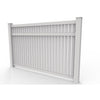 GreatBackyardz Fence Panels Greatbackyardz 5 ft. x 8 ft. White Vinyl Semi Privacy Fence Panel Kit
